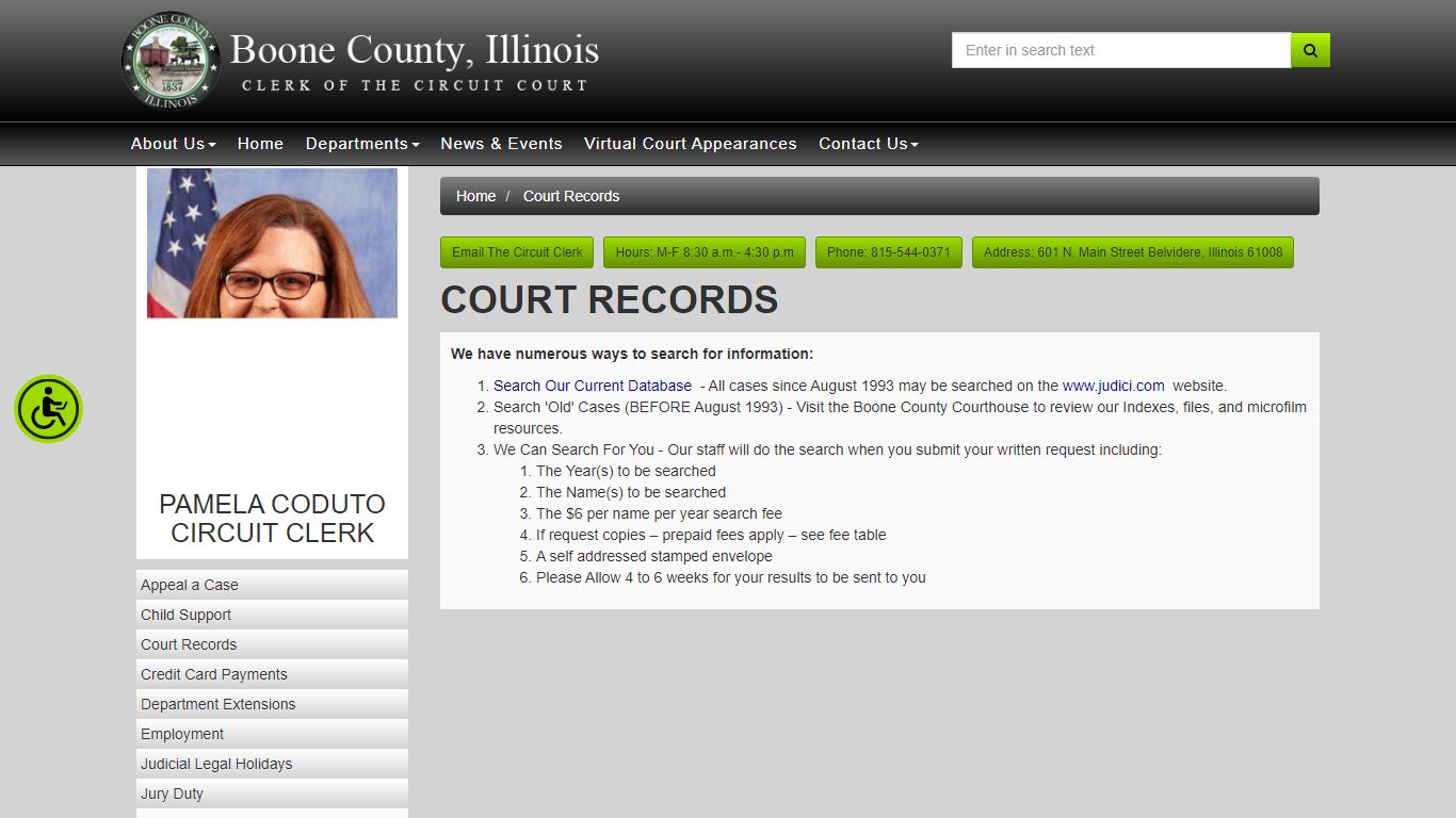Boone County Circuit Clerk - Court Records